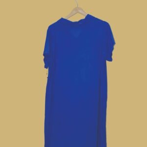 Royal Blue Button-Down Shirt Kurti