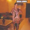 Rust & Black Ornate Printed Suit