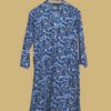 Sky Blossom Blue Floral Kurti