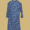 Sky Blossom Blue Floral Kurti