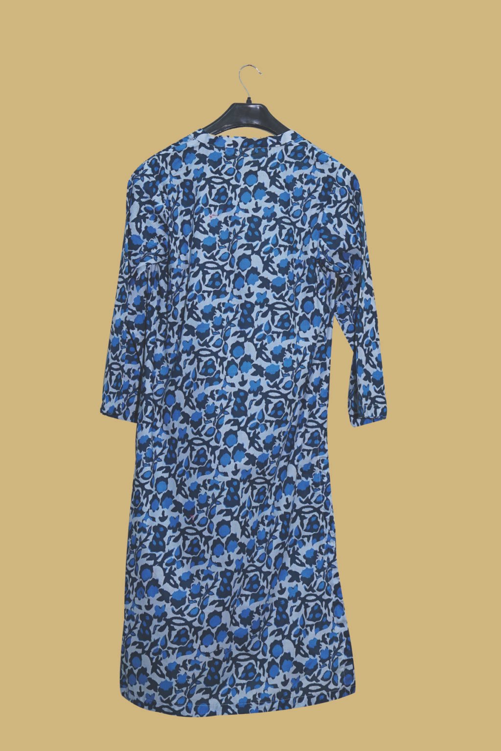 Sky Blossom Blue Floral Kurti