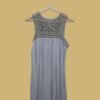 Smokey Grey Sleeveless Beaded Dress