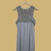 Smokey Grey Sleeveless Beaded Dress