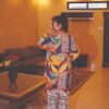 Vibrant Abstract Print Lawn Suit