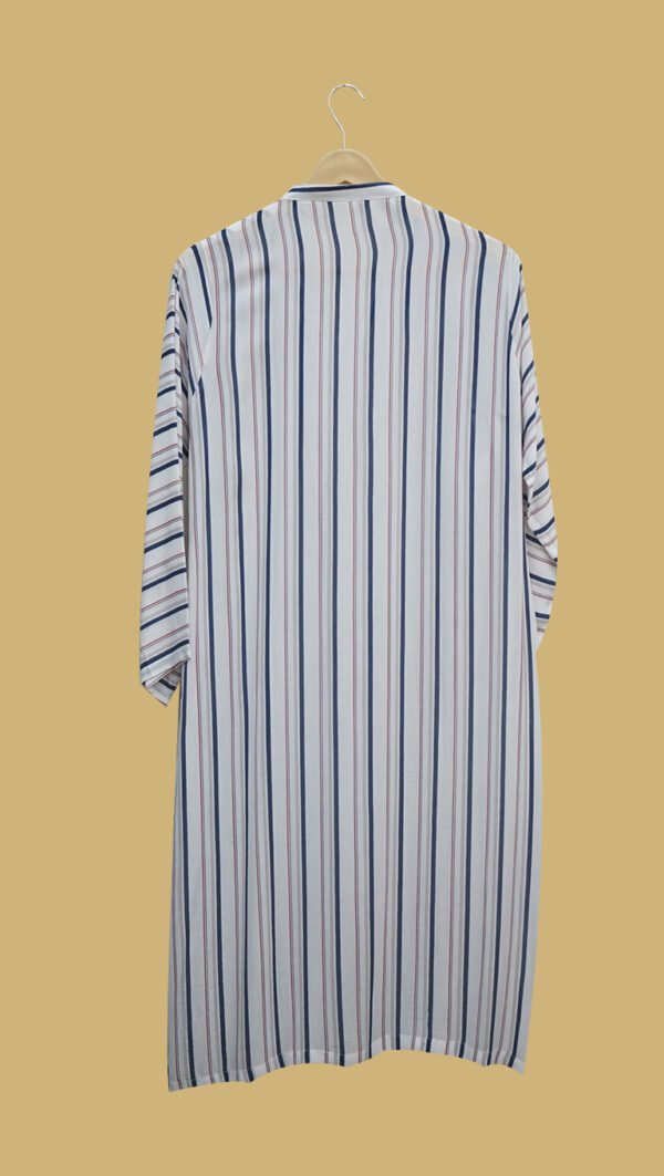 White & Blue Striped Kurti for Effortless Everyday Style