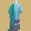 Aqua Lawn Suit with Contrast Dupatta