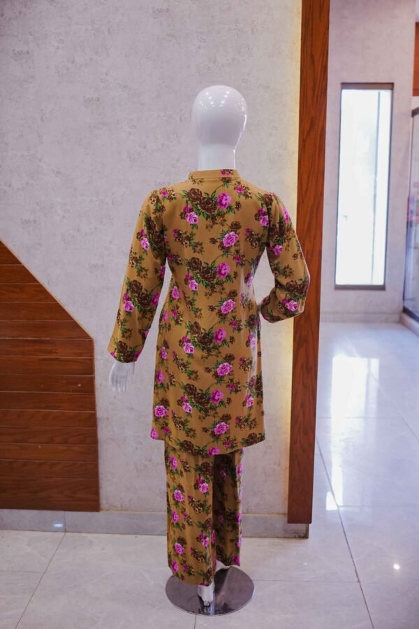 Beige Floral Printed Lawn 2-Piece – Casual Chic