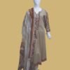 Beige Rust Embroidered Grace Set