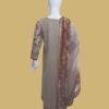 Beige Rust Embroidered Grace Set