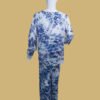 Blue Floral Printed Chiffon Co-Ord Set
