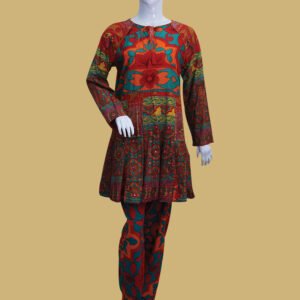 Boho Chic Multicolor Printed Tunic Set