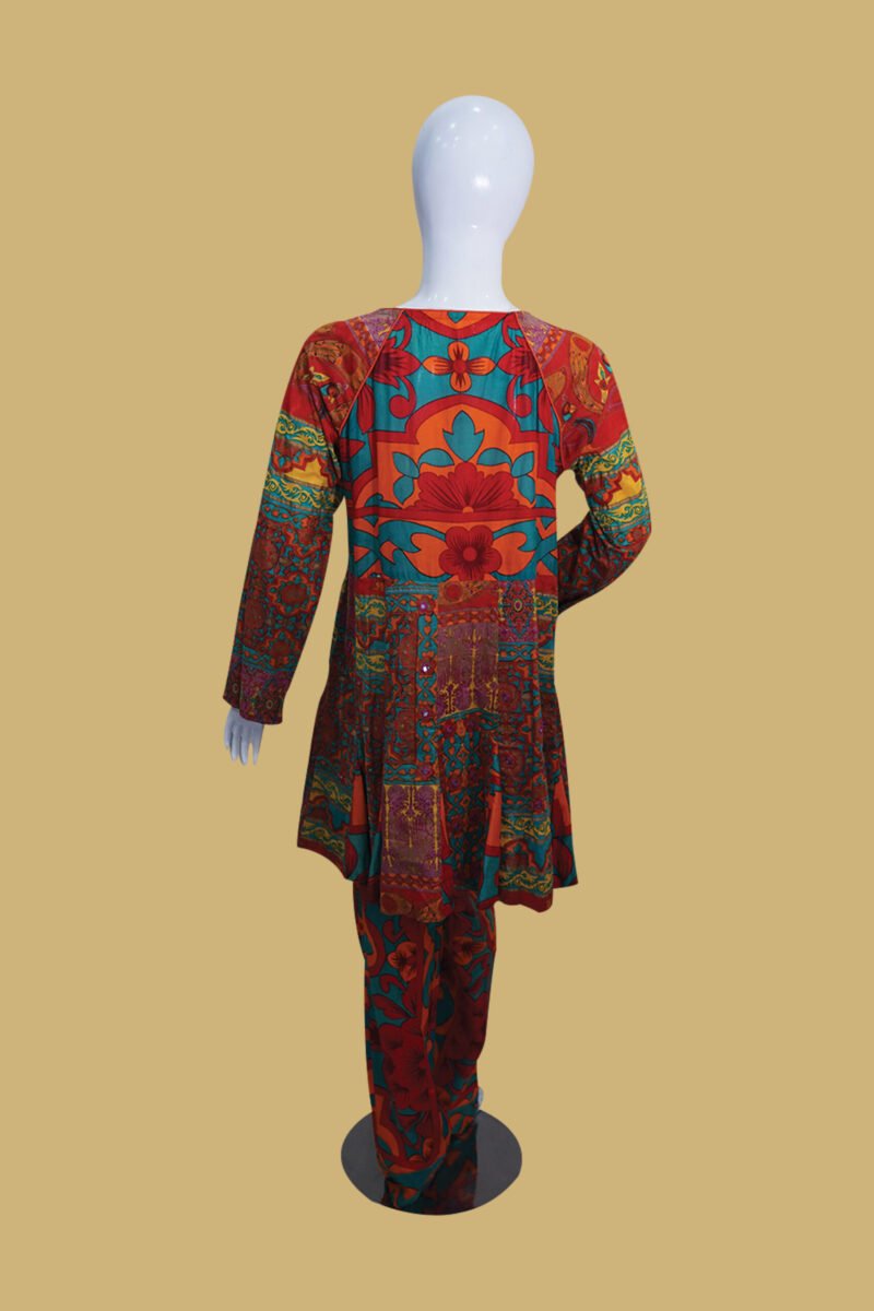 Boho Chic Multicolor Printed Tunic Set
