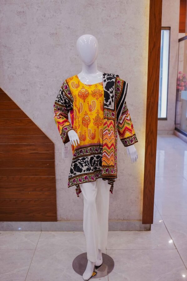 Bold & Bright – Yellow & Black 2-Piece Printed Set
