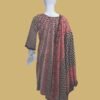 Bold Red & Black Ethnic Fusion Kurti Set