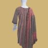 Bold Red & Black Ethnic Fusion Kurti Set