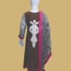 Chic Brown & Pink Dua Fashion Kurti Set