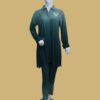 Dark Green Coordinated Suit with Embellished Details