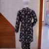 Elegant Black Floral Printed 2-Piece Suit