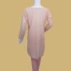 Elegant Peach Floral Embroidered Tunic Set