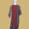 Elegant Red & Black Dua Fashion Kurti Set