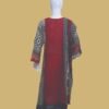 Elegant Red & Black Dua Fashion Kurti Set