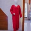 Elegant Red Solid Co-Ord Set