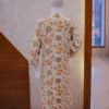 Elegant Rust 2-Piece Set with Floral Long Coat