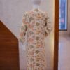 Elegant Rust 2-Piece Set with Floral Long Coat