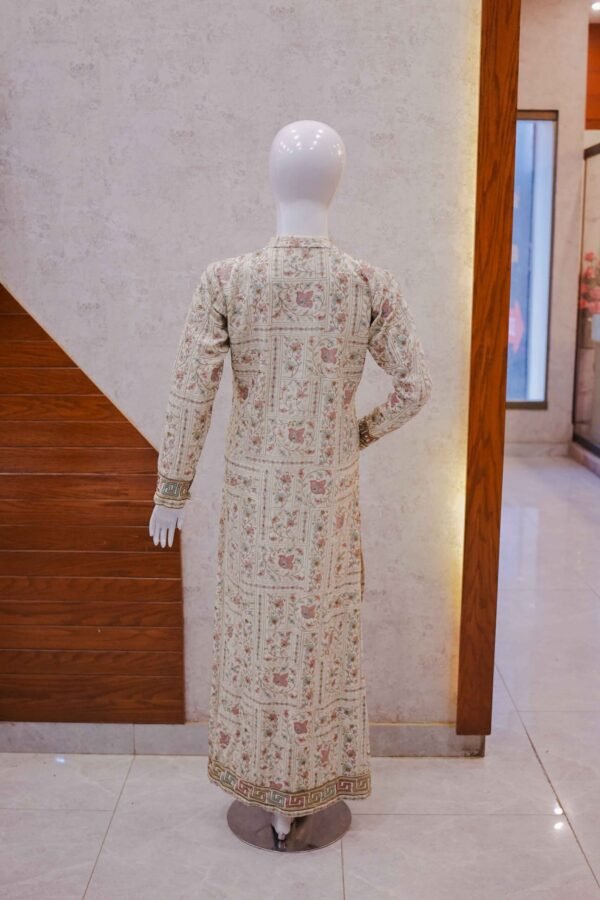 Embroidered Long Frock-Style Maxi