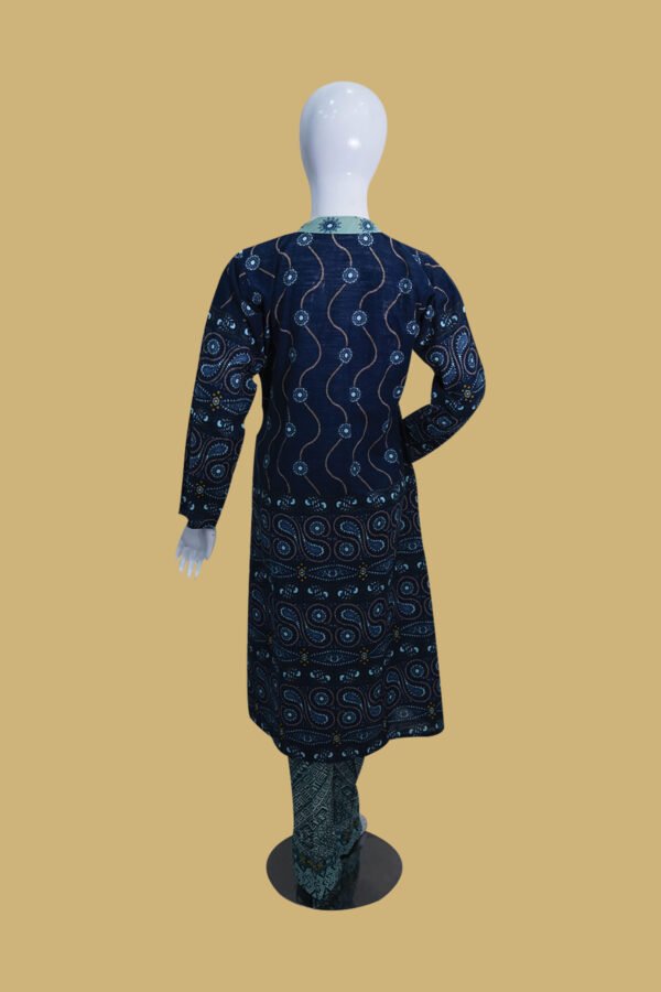 Indigo Blue Printed Wrap Style