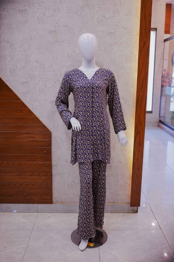Midnight Daisy Kurta Set