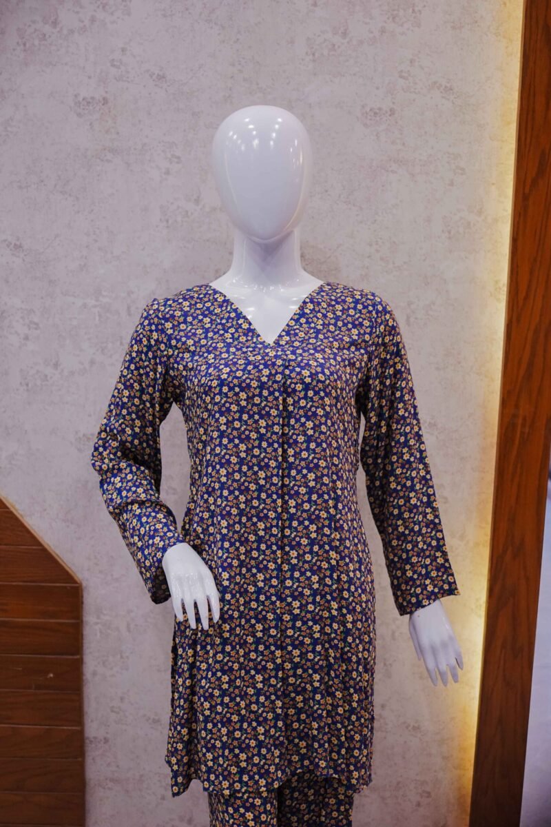 Midnight Daisy Kurta Set