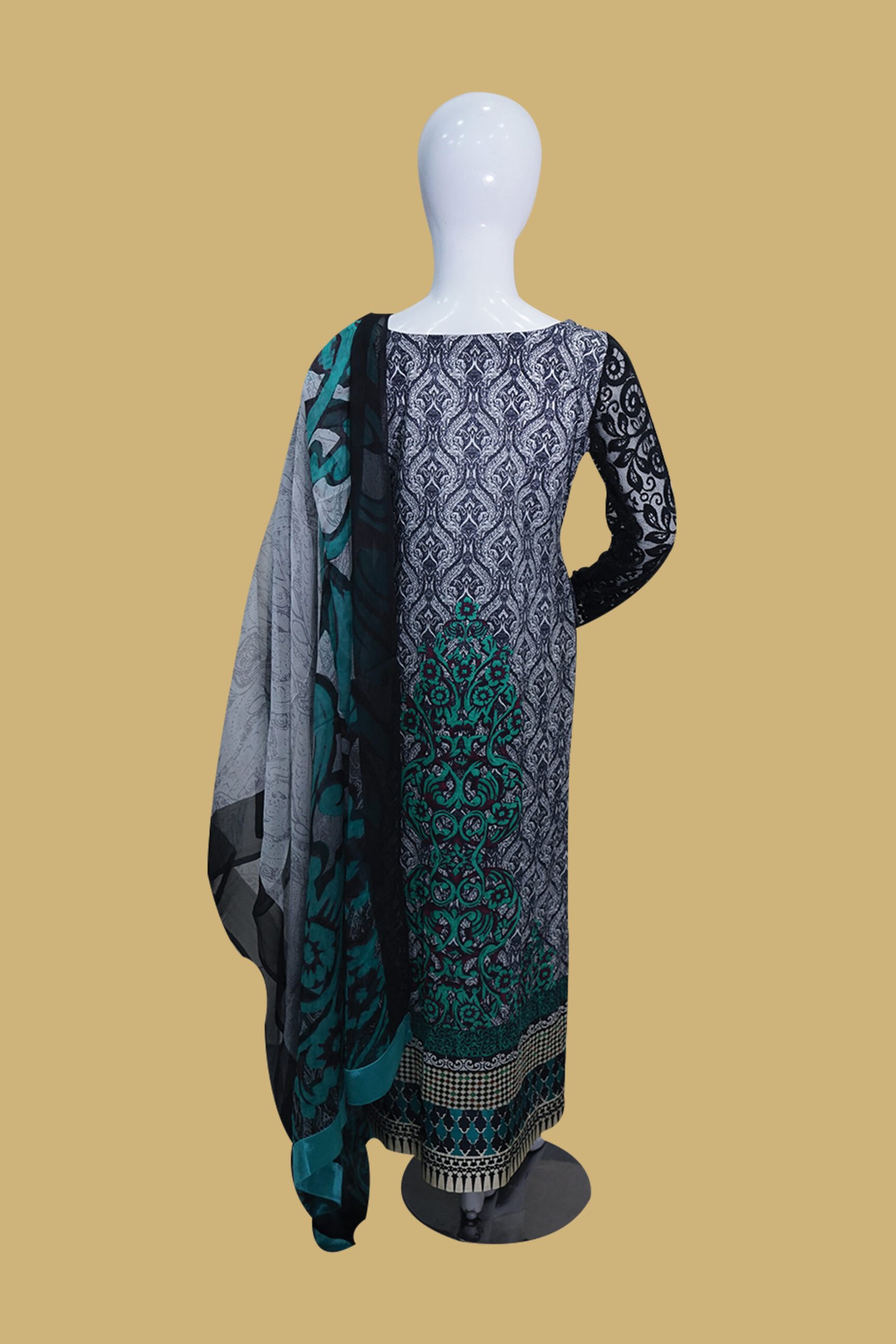 Midnight Teal Printed Charm