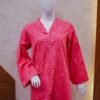Pink Bloom Kurti with Mustard Floral Trousers – Desi Pop Vibe