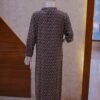 Rust Brown 2-Piece Set with Navy Floral Coat
