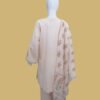 Soft Peach Embroidered Elegance