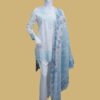 Soft Sky Blue Floral Grace