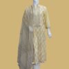 Soft Yellow Printed Lawn Suit with Beige Dupatta