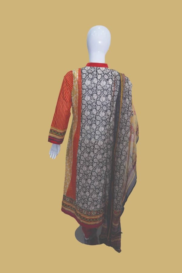 Stylish Red & White Kurti Set