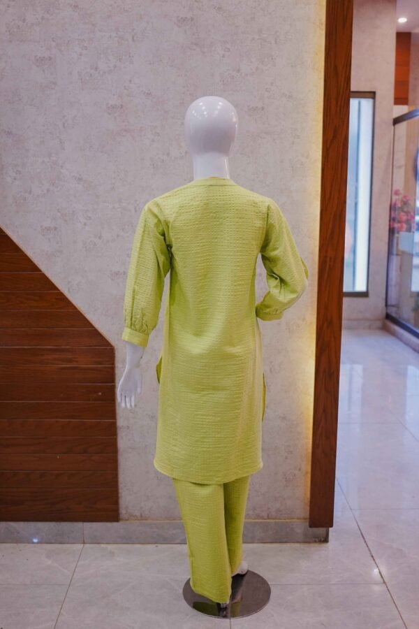 Textured Light Lime Green 2-Piece Co-Ord Set