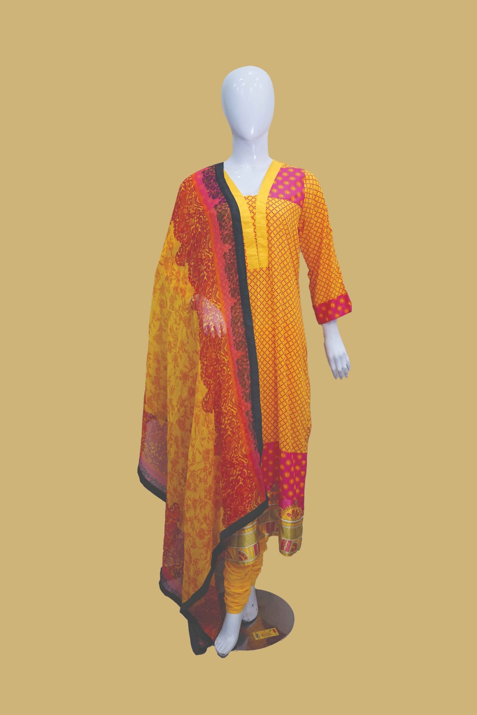 Vibrant Yellow Kurti Ensemble