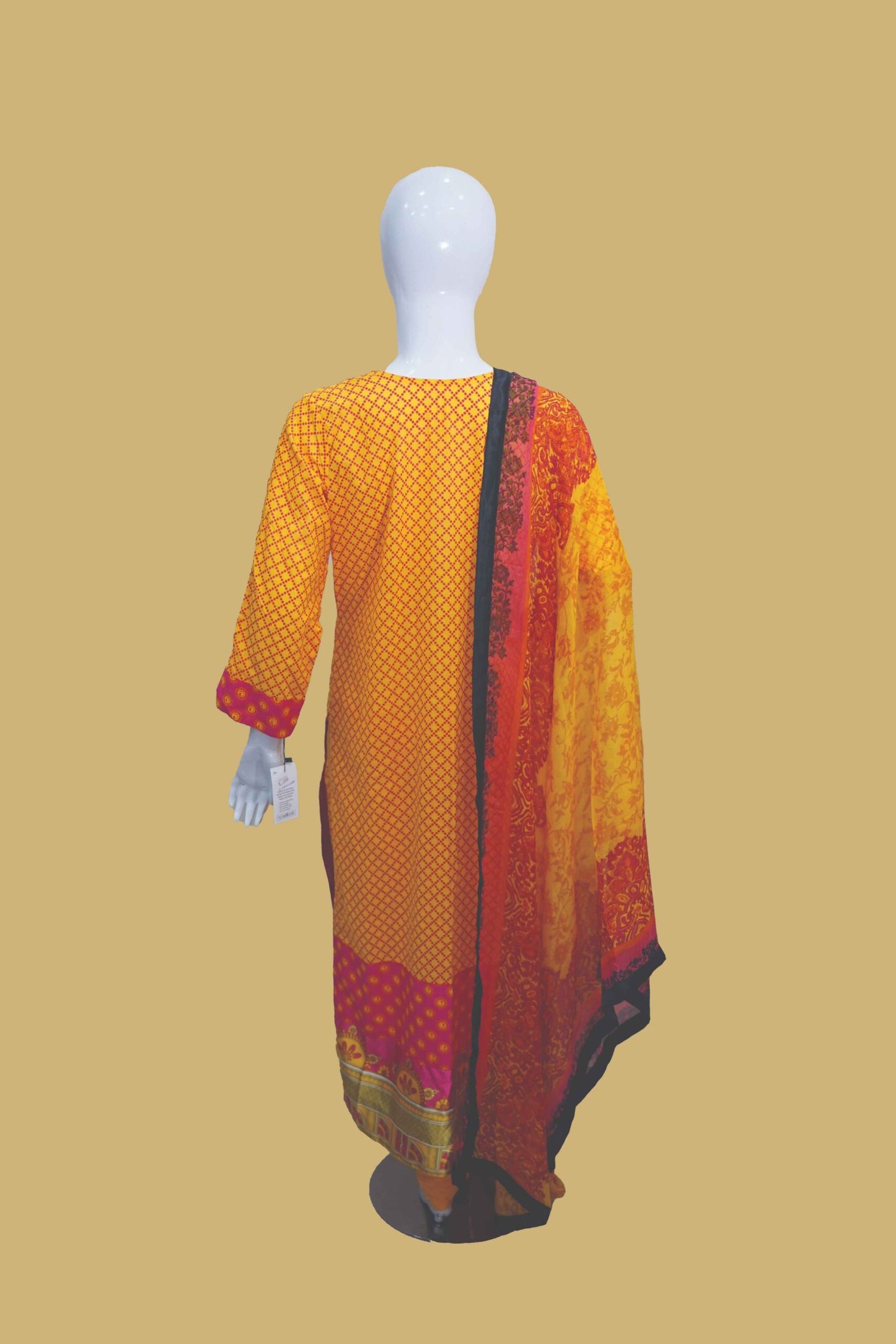 Vibrant Yellow Kurti Ensemble