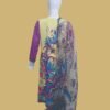 Vibrant Yellow Printed Suit with Bold Floral & Bird Motifs