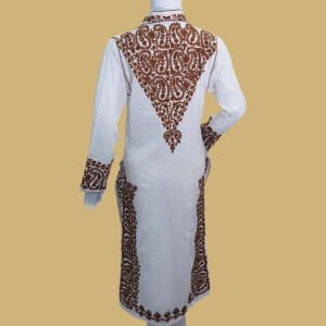 White Classic Embroidered Elegance