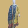 Yellow & Royal Blue Printed Lawn Suit – Festive Edition