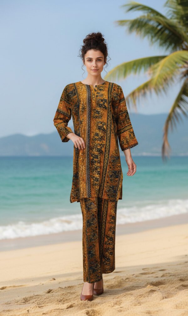 Amber Charm Printed Suit