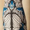 Azure Elegance Blue & Black Silk