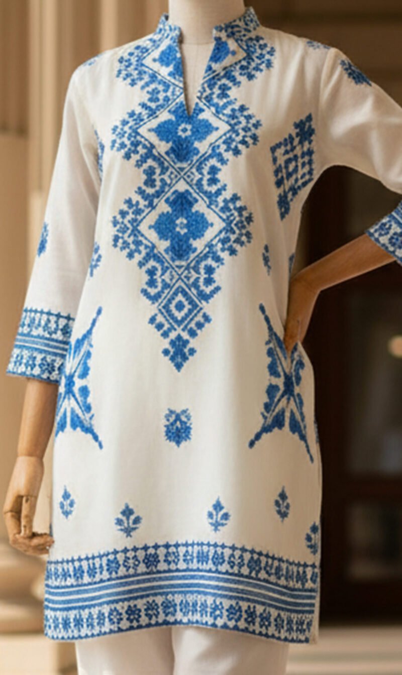 Azure Grace Silk Outfit