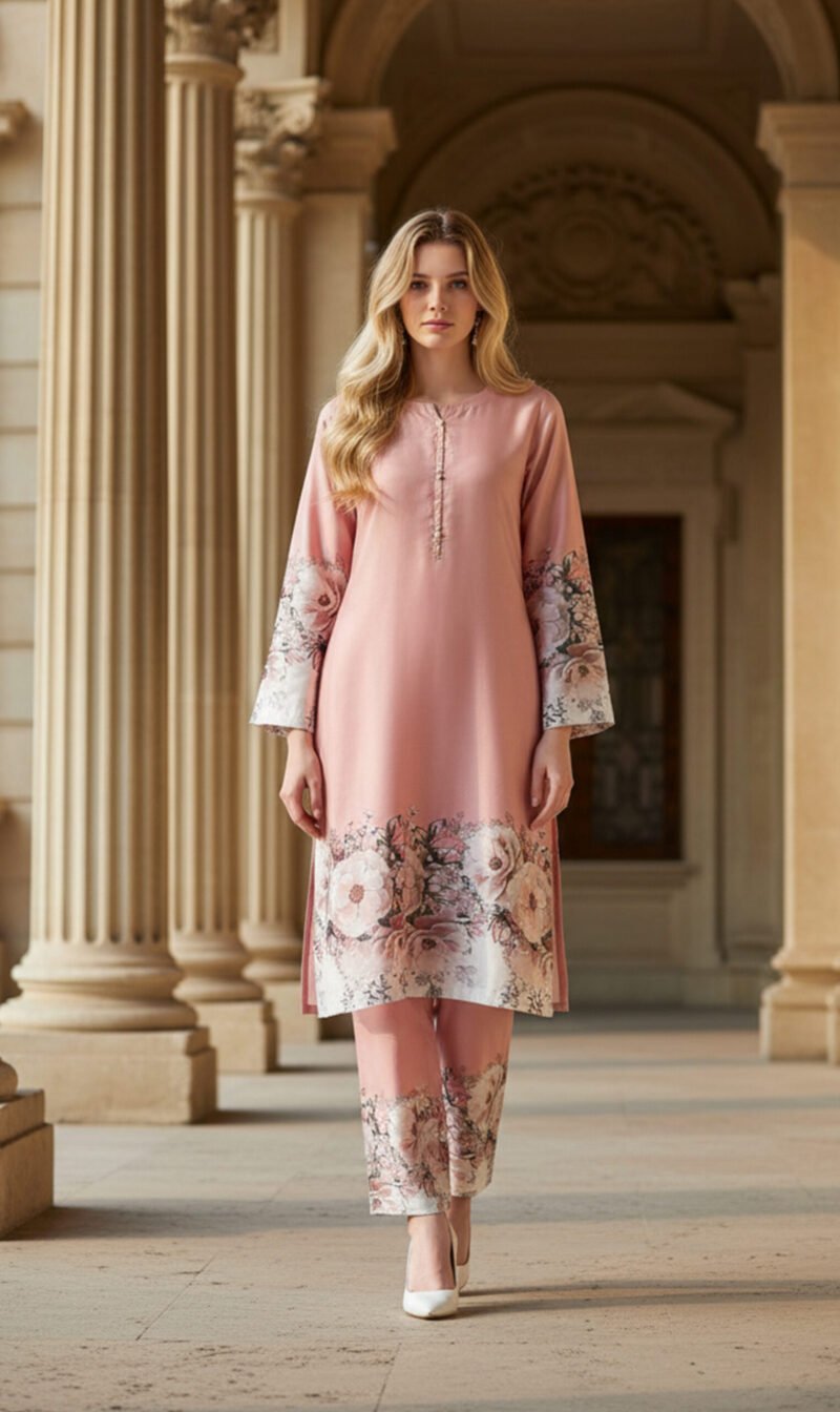 Blush Grace Soft Elegance in Floral Harmony