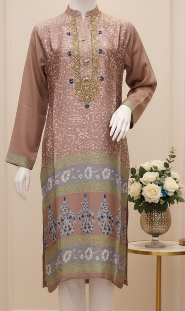 Blush Paisley Printed Tunic